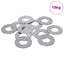 Skiver 11842 pcs Sølv Jern