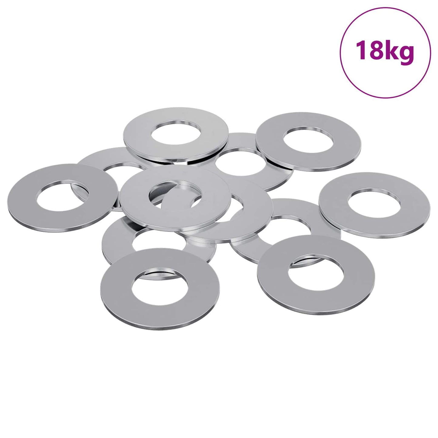 Skiver 11842 pcs Sølv Jern