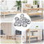 Sekskantmøtrik 23377 pcs Sølv Metal