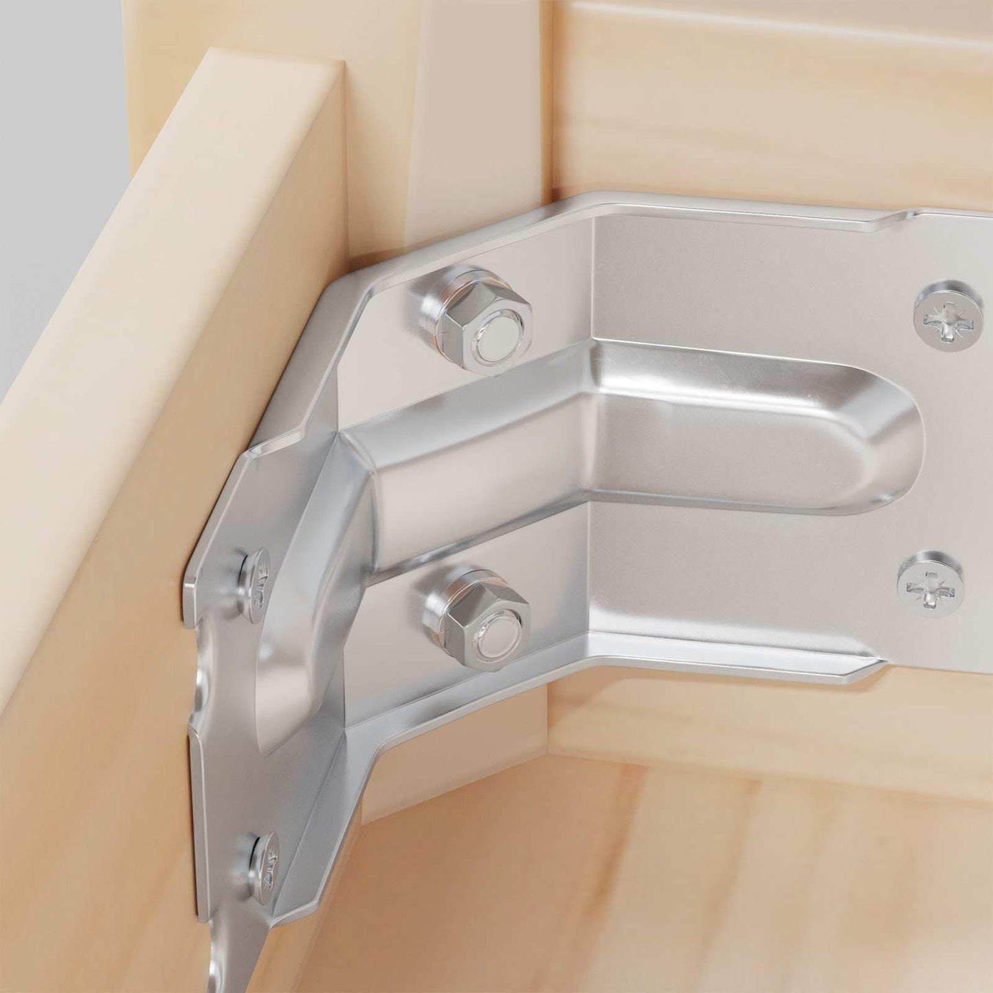 Sekskantmøtrik 12 pcs Sølv M6 Metal