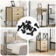 Sleeve Møtrikker 8451 pcs Sort Metal