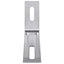 Anti-tip beslag 2 Sølv 74,5 x 15 x 32 mm Jern
