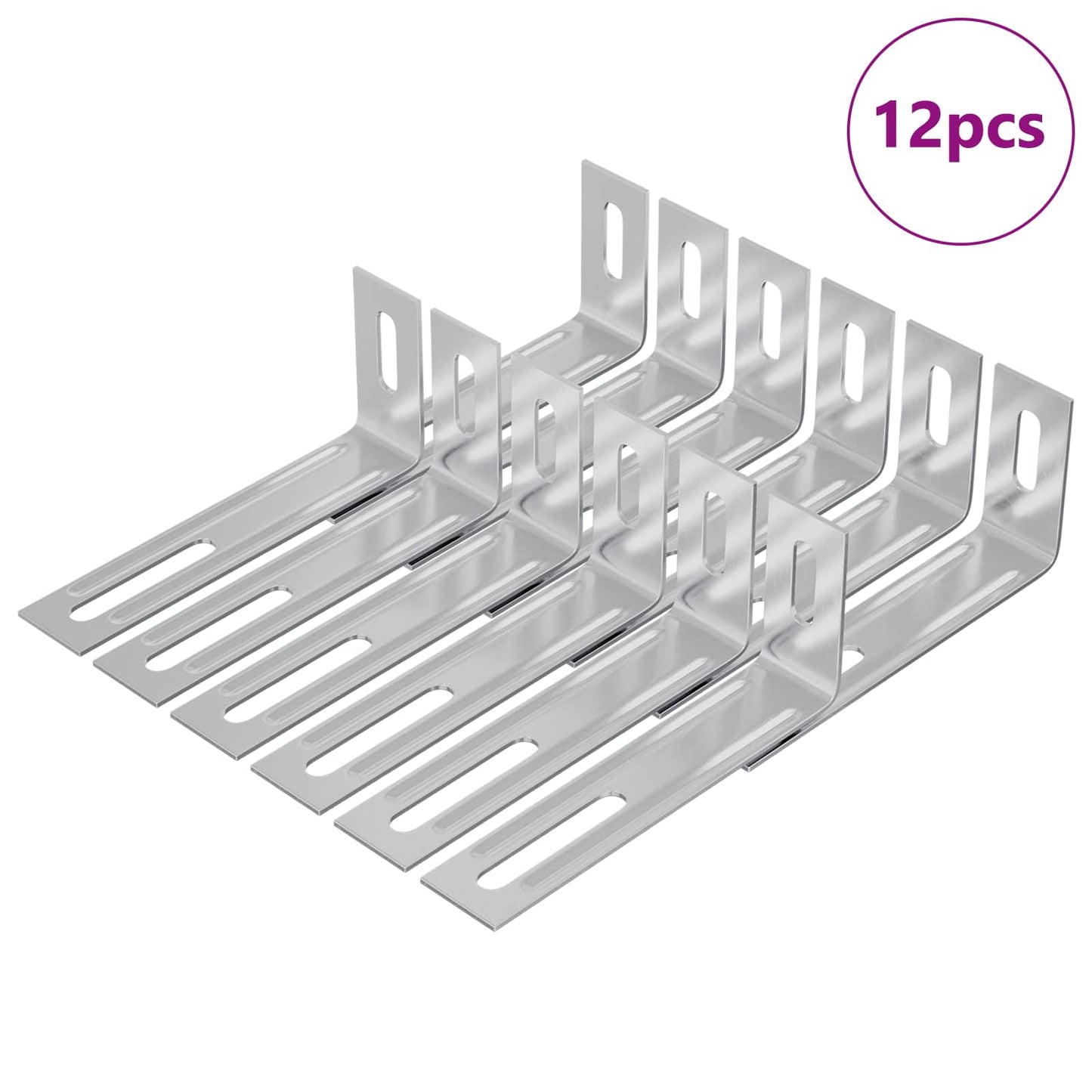Anti-tip beslag 12 Sølv 74,5 x 15 x 32 mm Jern