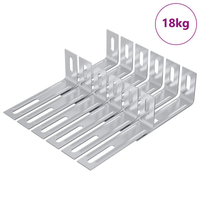 Anti-tip beslag Ensfarvet 1268 pcs Sølv Jern