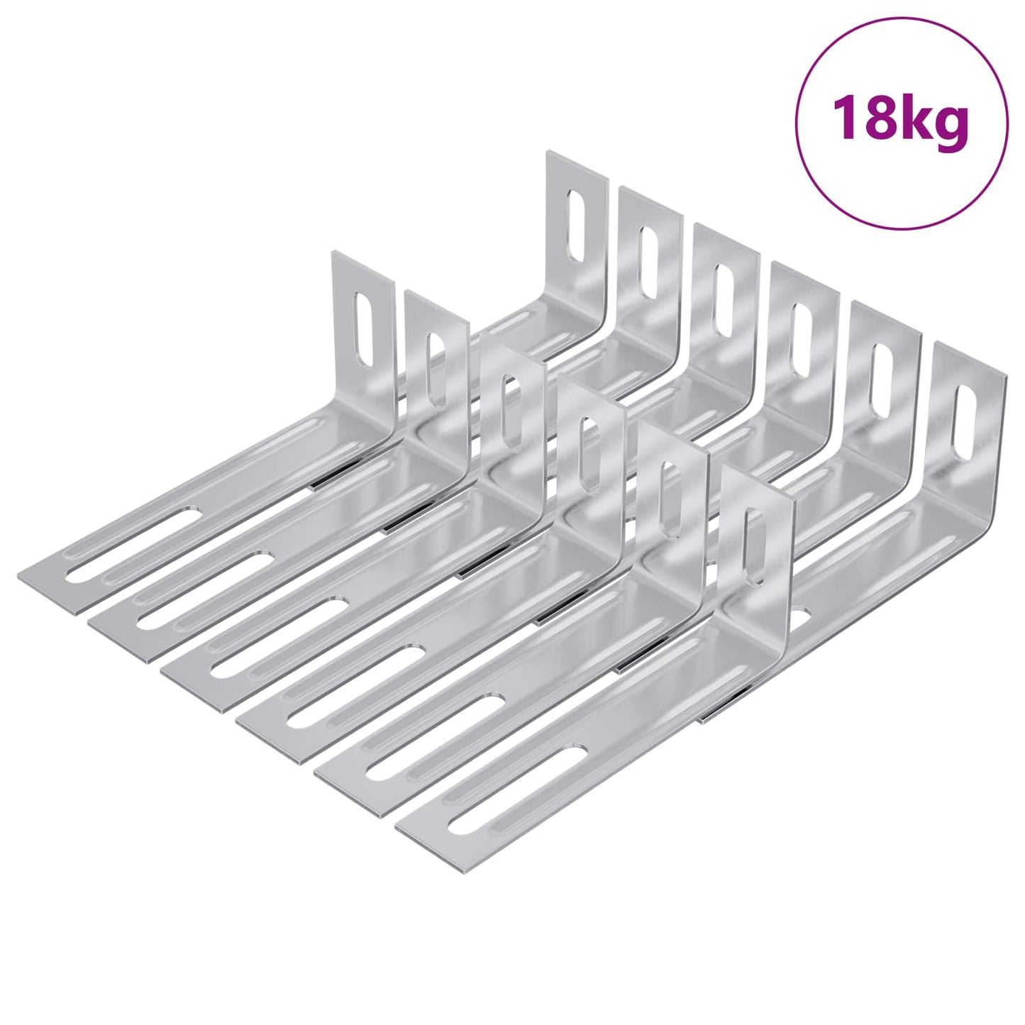 Anti-tip beslag 1268 Sølv 74,5 x 15 x 32 mm Jern