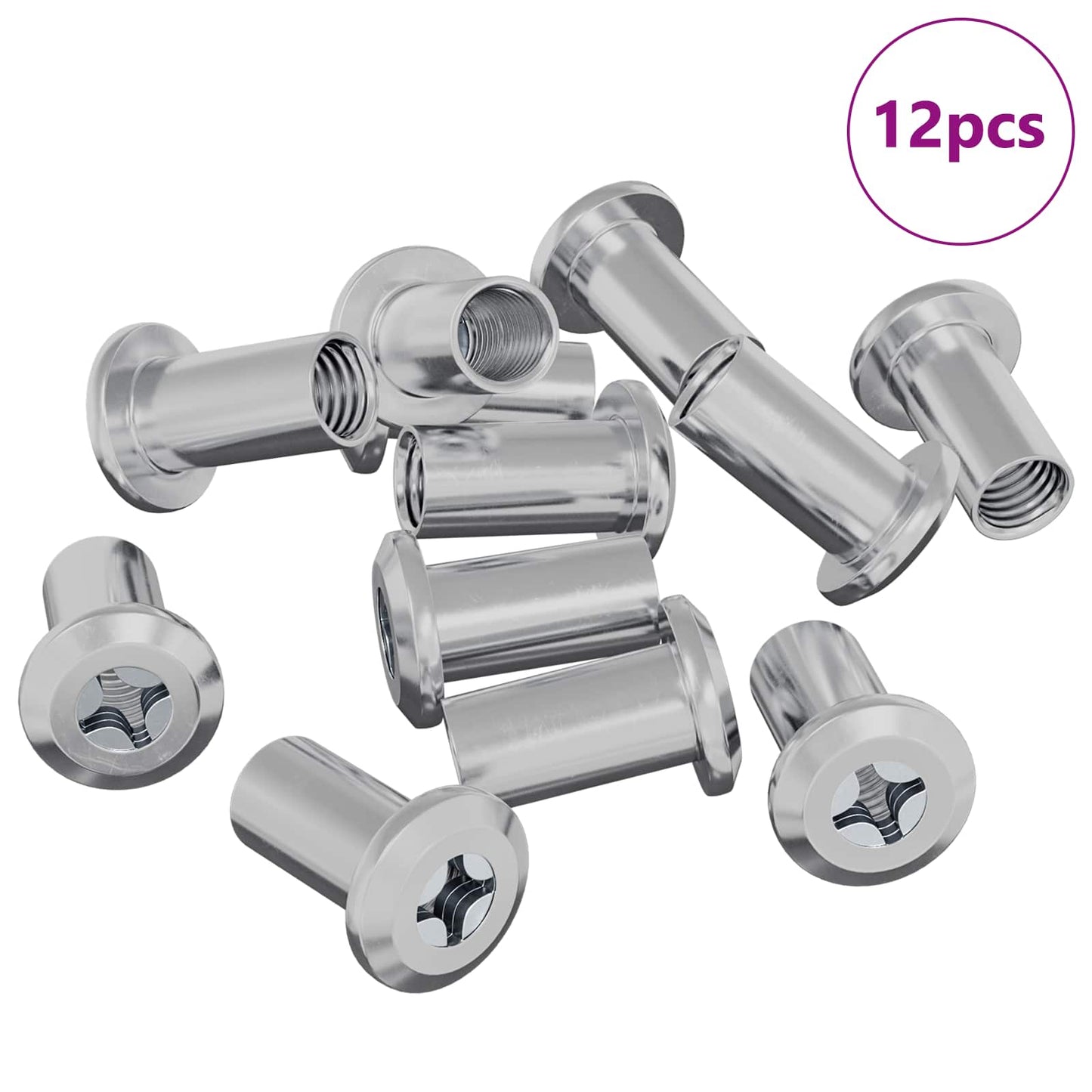 Låse Skive 12 pcs Nikkel M6 x 25 mm Stål