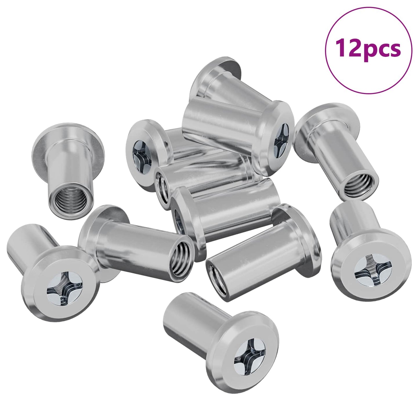 Låse Skive 12 pcs Sølv M6 x 15 mm Stål