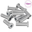 Låse Skive 12 pcs Sølv M6 x 25 mm Stål