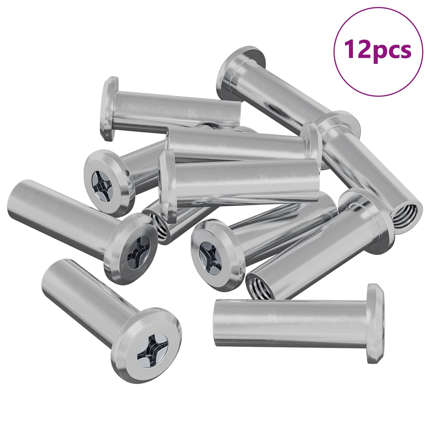 Låse Skive 12 pcs Sølv M6 x 25 mm Stål