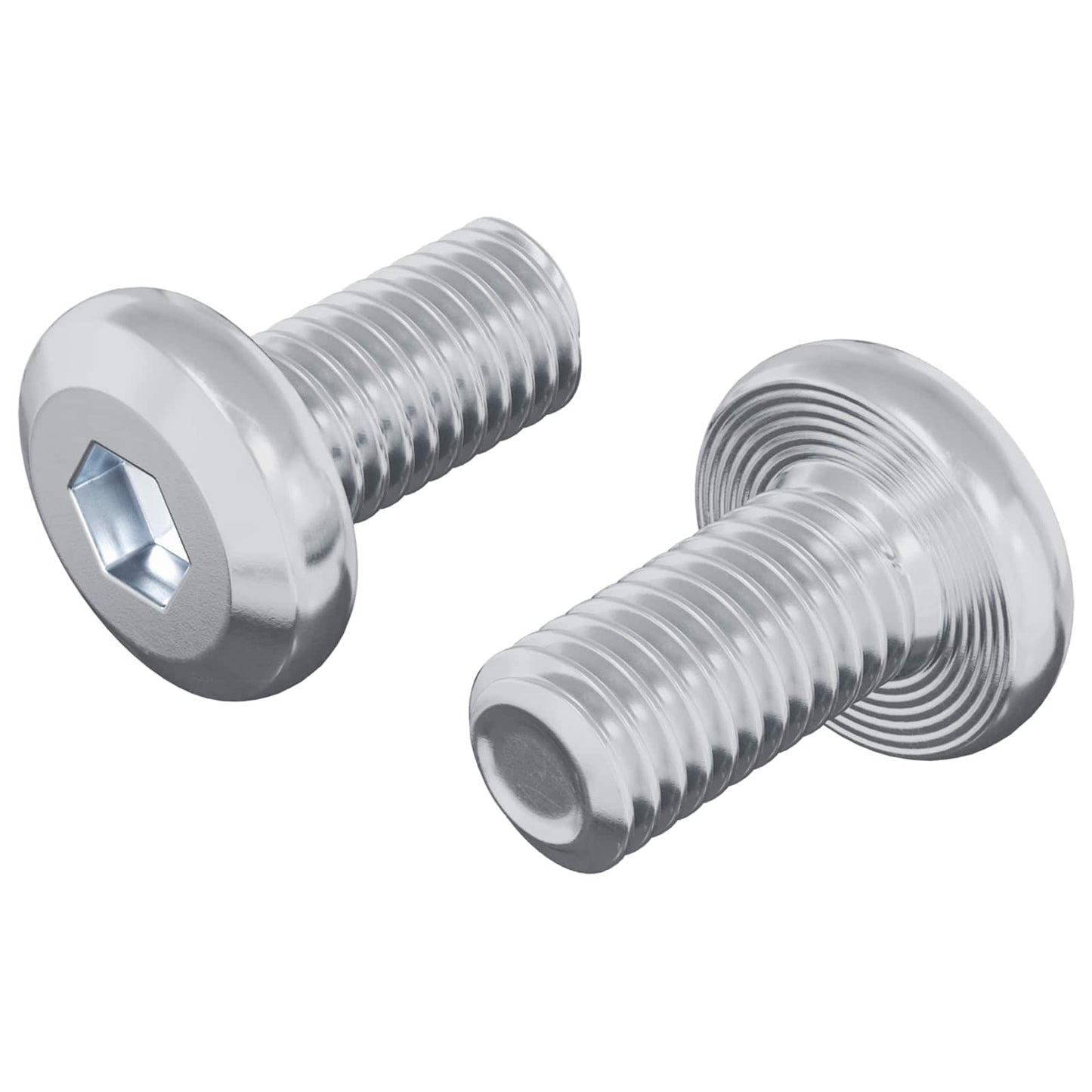Låseskrue Ensfarvet 2 pcs Sølv M6 x 12 mm Stål