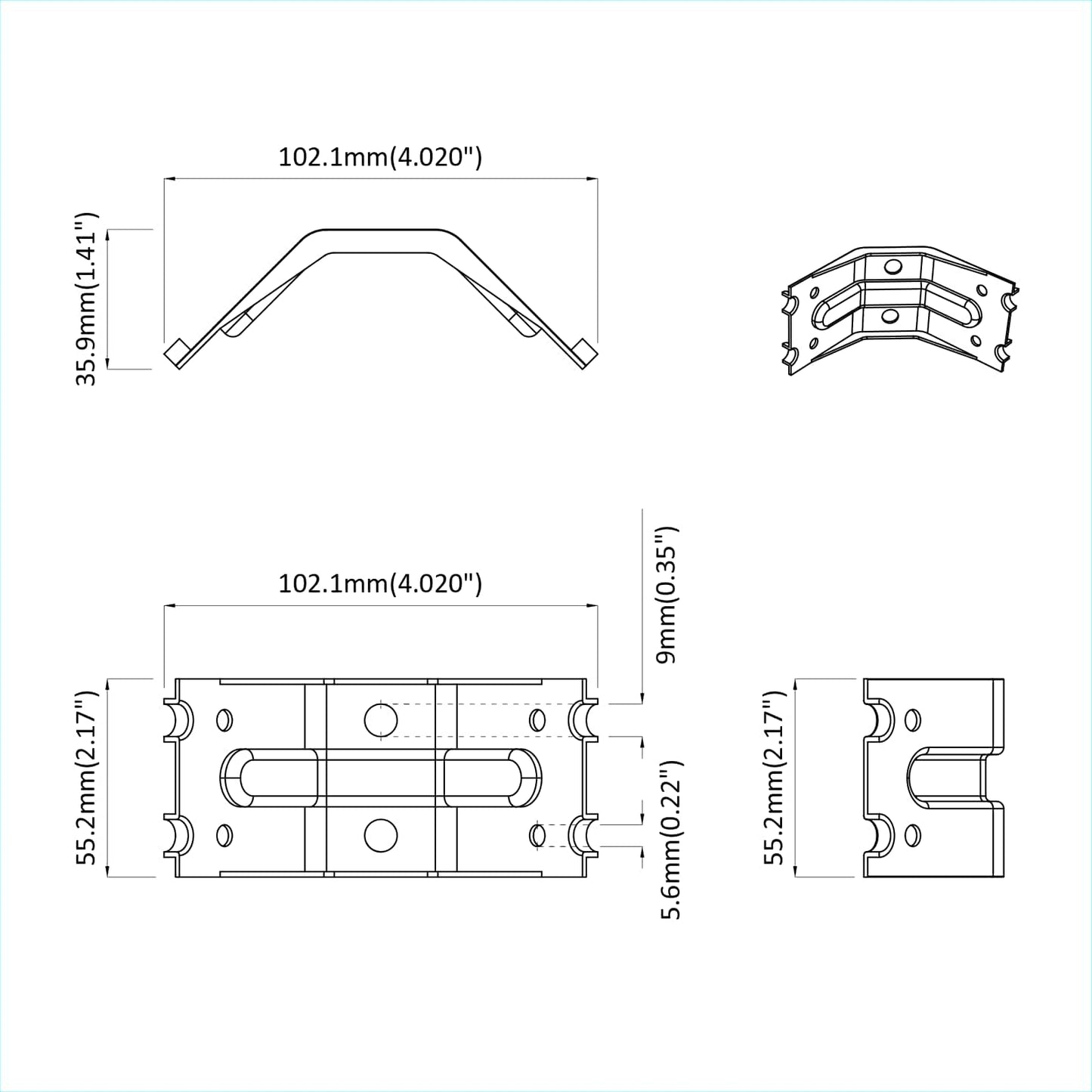 Beslag 212 pcs Zinkbelagt 106 x 55 x 1,5mm Stål