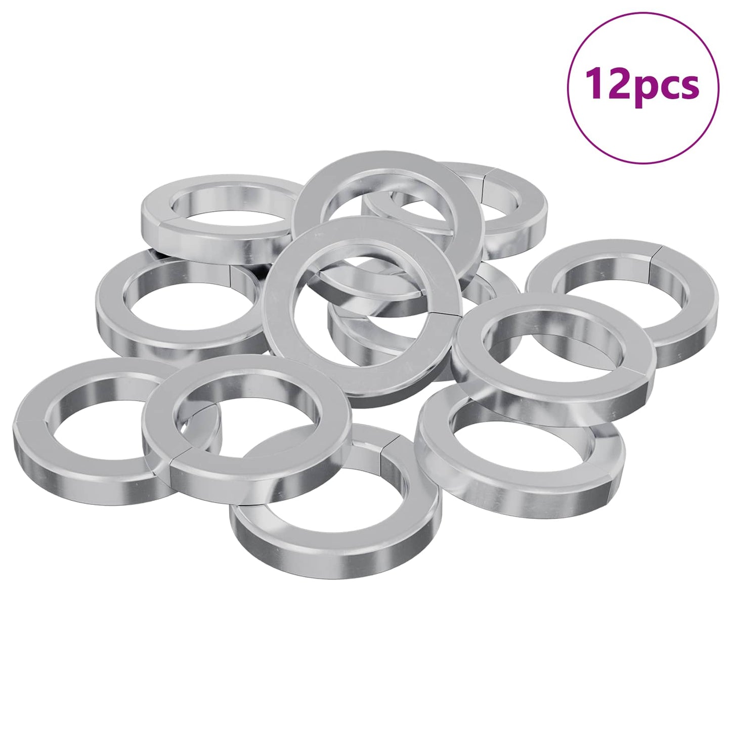 Fjedervasker 12 pcs Hvid 13 x 1 mm Jern