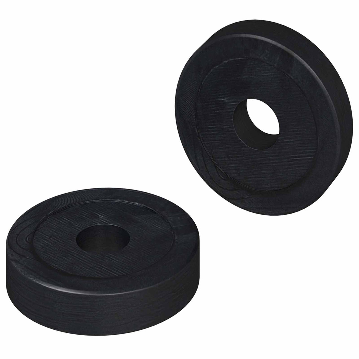 velegnet til flade skiver 2 pcs Sort ∅15 x 3 mm PVC Copolymer