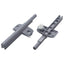 Blød luk damper 2 pcs Grå 125 x 47 x 15 mm PP