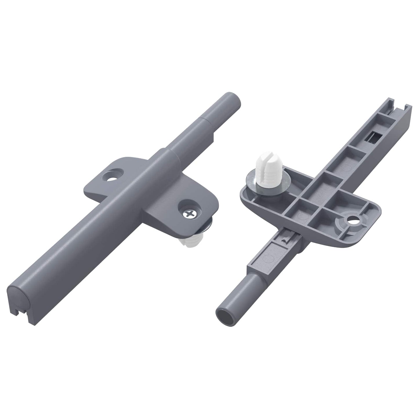 Blød luk damper 2 pcs Grå 125 x 47 x 15 mm PP
