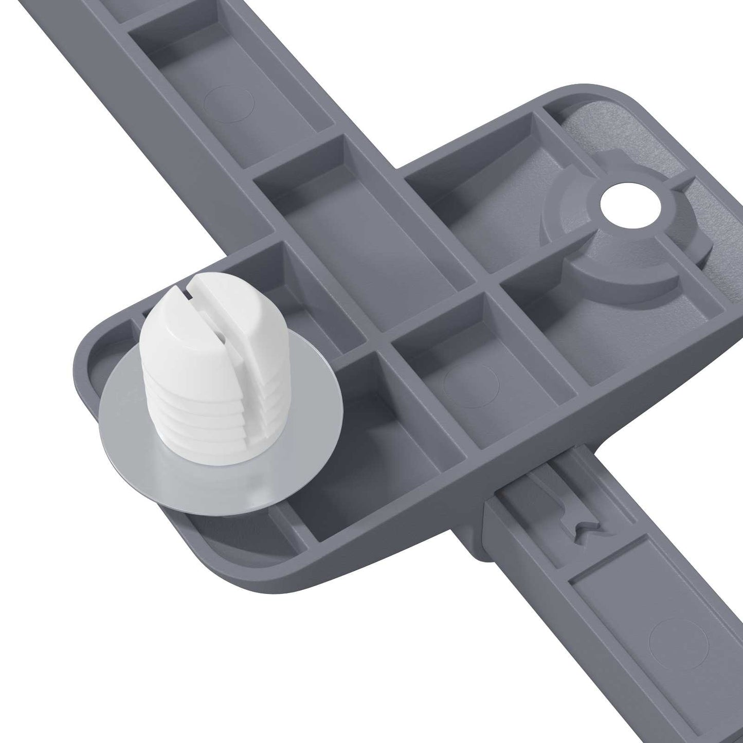 Blød luk damper 1161 pcs Grå 125 x 47 x 15 mm PP