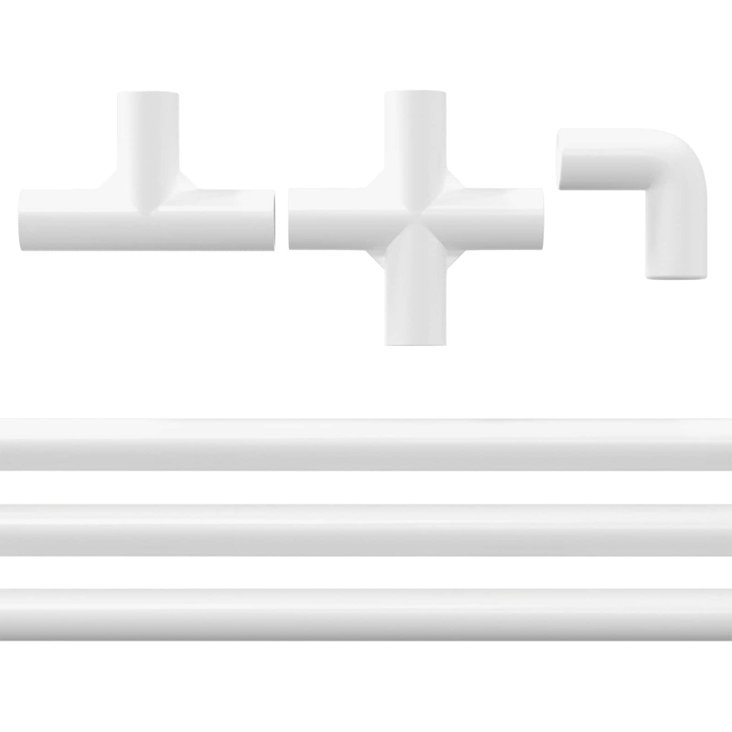 PVC rør 2 pcs Hvid 12,2 x 1,8 x 500 mm PP og PE