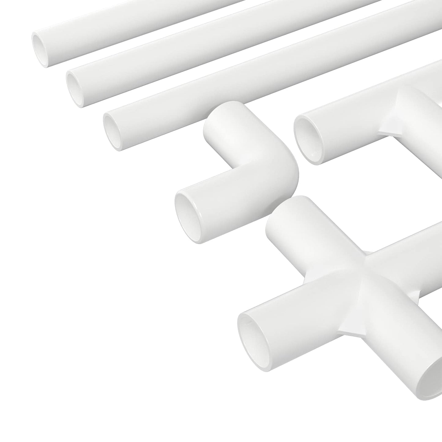 PVC rør 29 pcs Hvid PP og PE