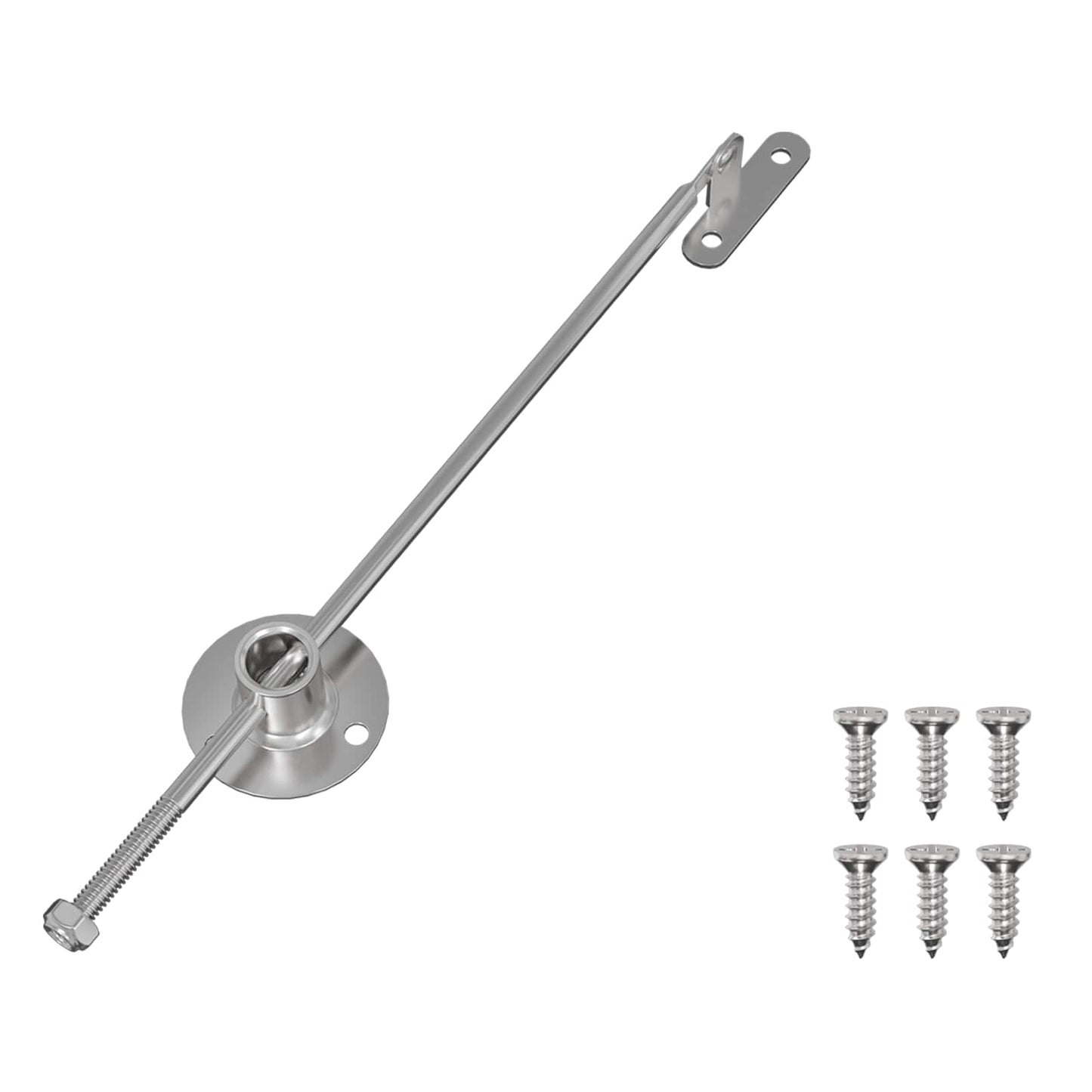 Pull Rod Hinge 12 pcs Sølv 190 mm Metal