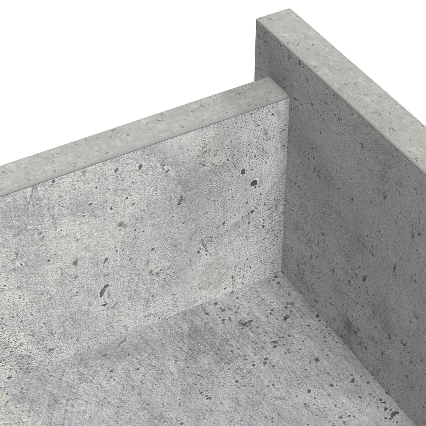 Klæbende Skrue Cover 12 pcs Beton Grå Ø 20 x 0,5 mm