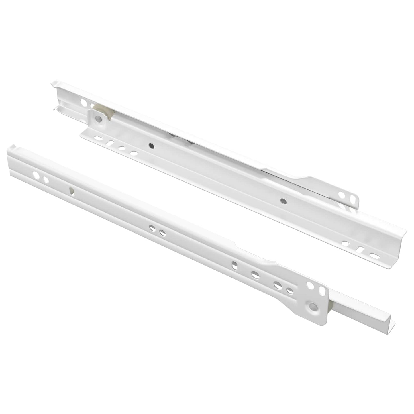 Skuffeskinne 2 pcs Hvid 250 mm Stål