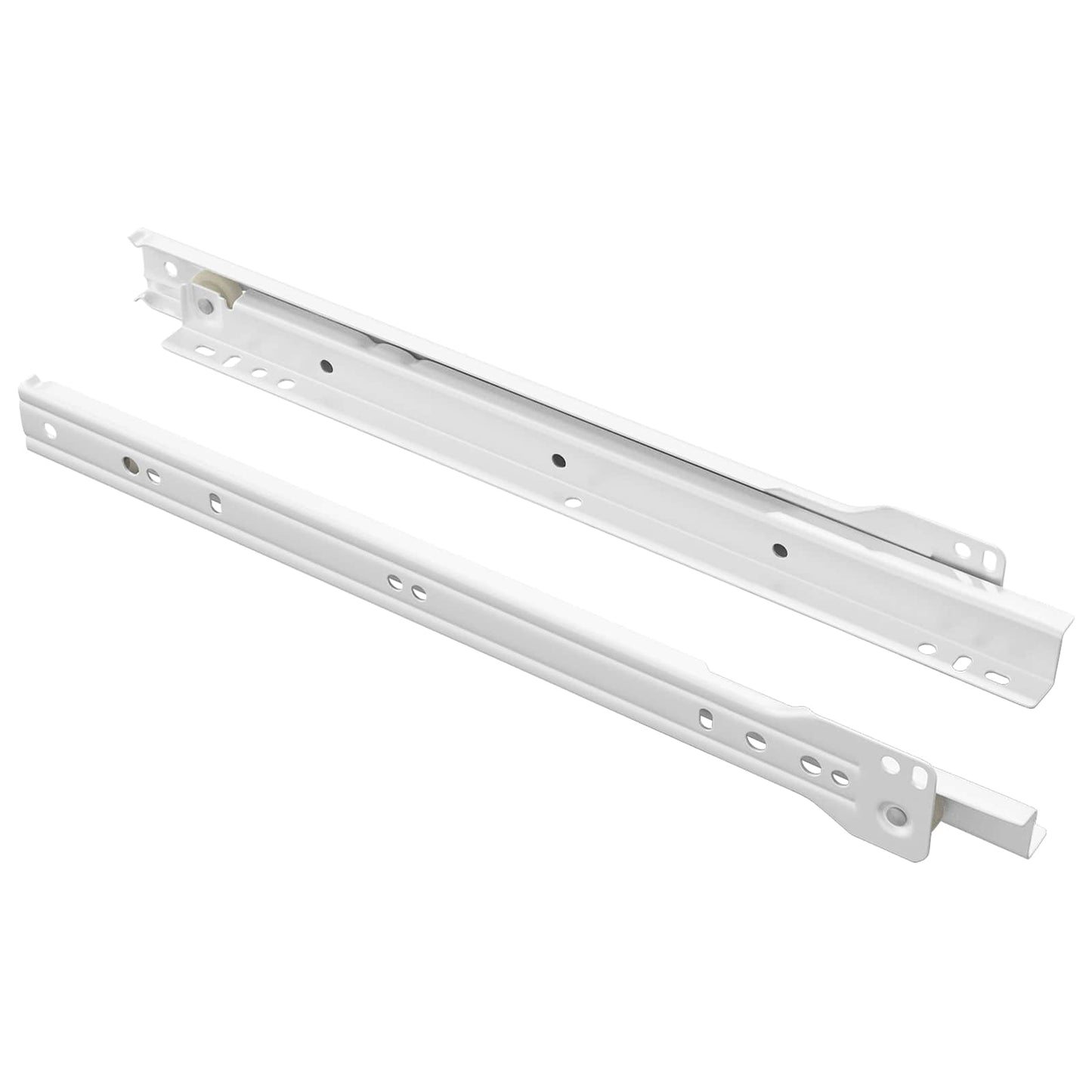 Skuffeskinne 2 pcs Hvid 300 mm Stål