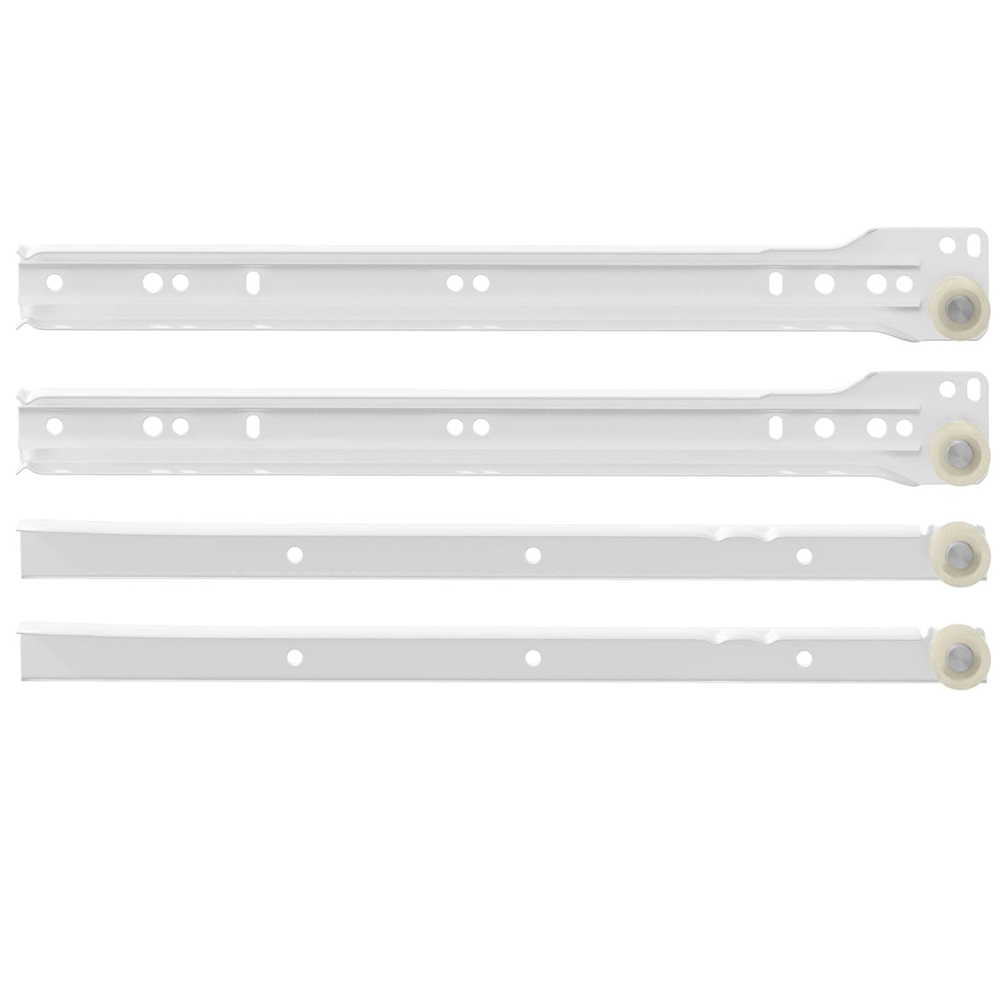 Skuffeskinne 2 pcs Hvid 300 mm Stål