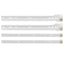 Skuffeskinne 12 pcs Hvid 300 mm Stål