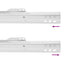 Skuffeskinne 12 pcs Hvid 300 mm Stål