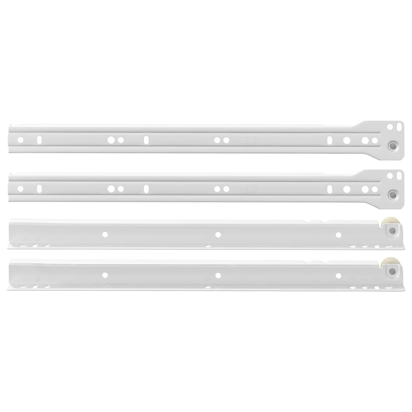Skuffeskinne 2 pcs Hvid 350 mm Stål