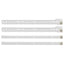 Skuffeskinne 2 pcs Hvid 350 mm Stål