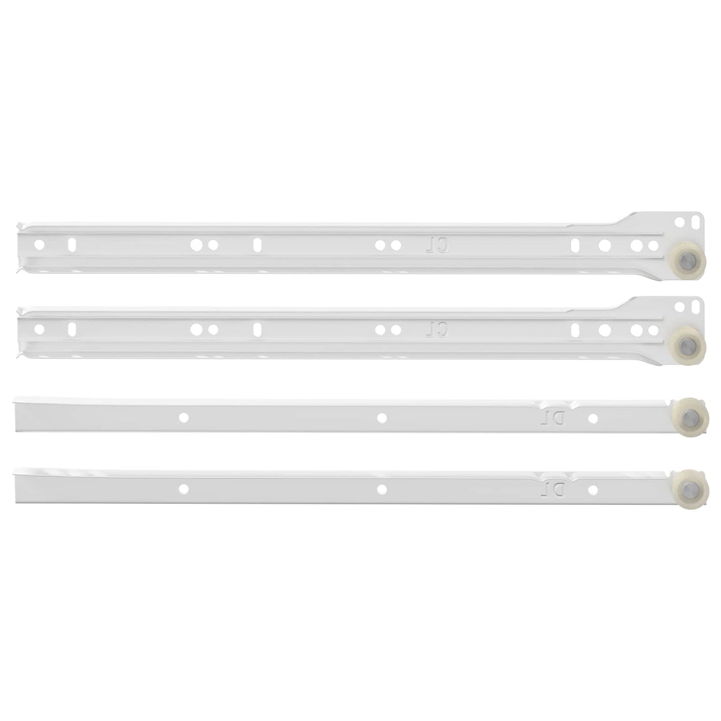 Skuffeskinne 63 pcs Hvid Stål