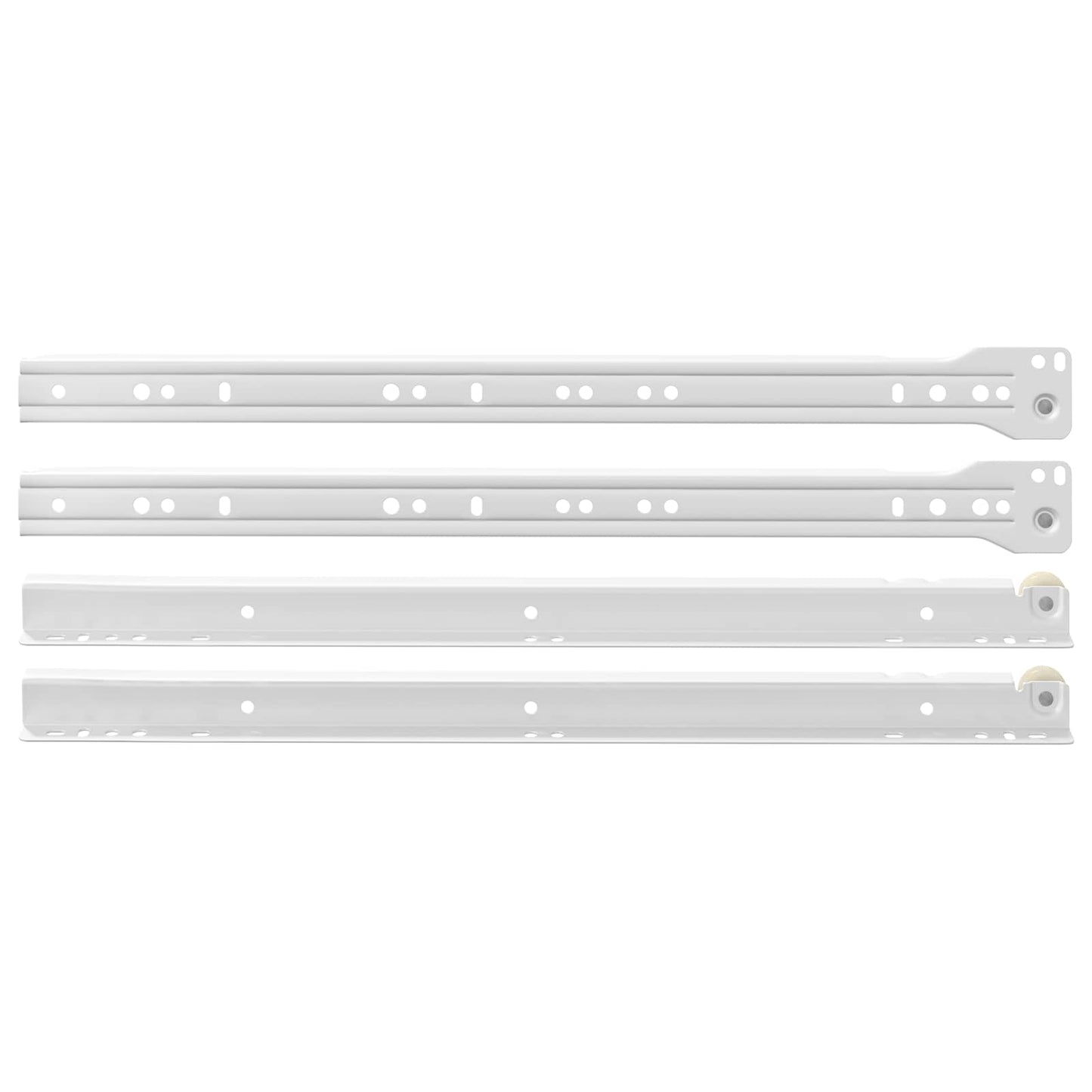 Skuffeskinne 55 pcs Hvid Stål