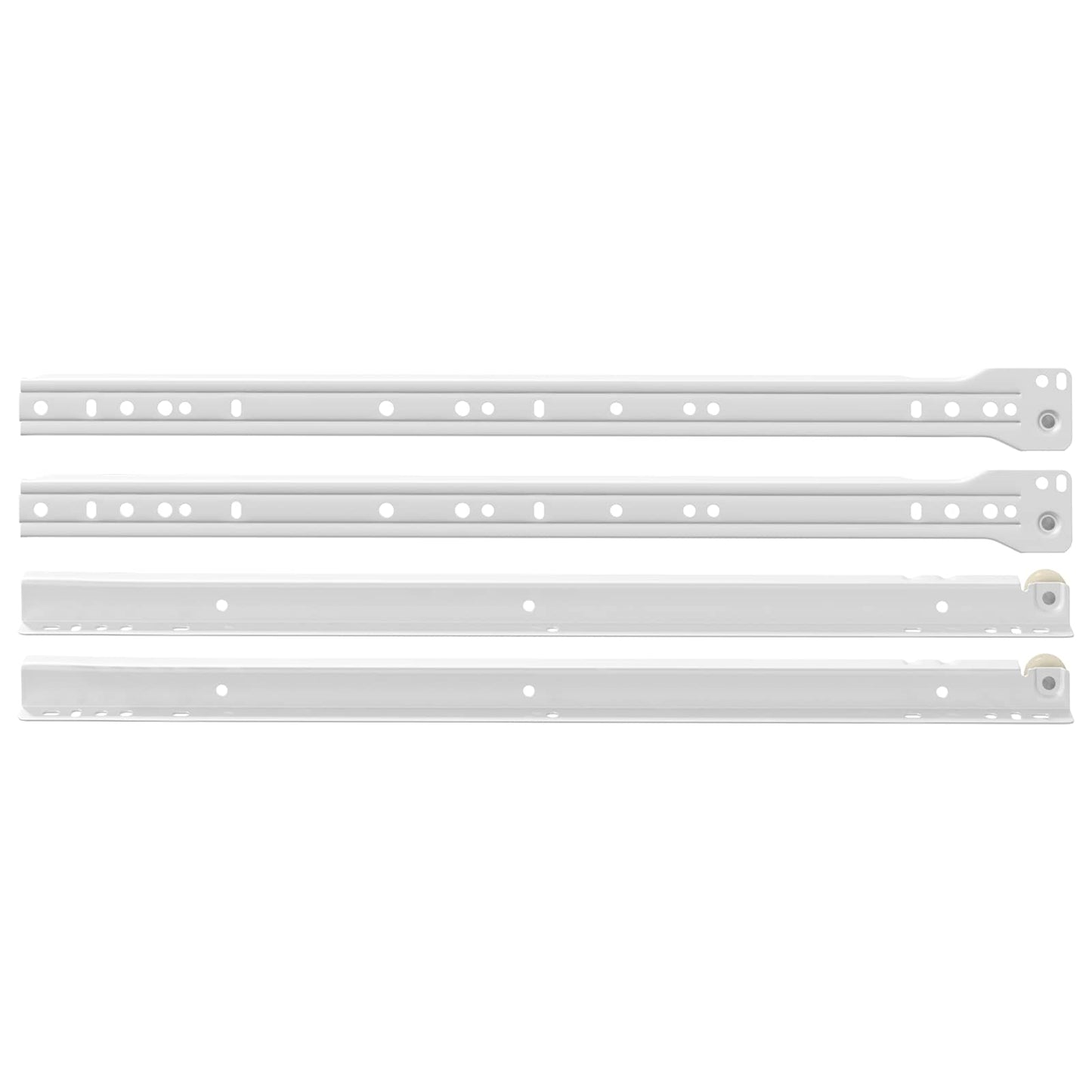 Skuffeskinne 49 pcs Hvid Stål