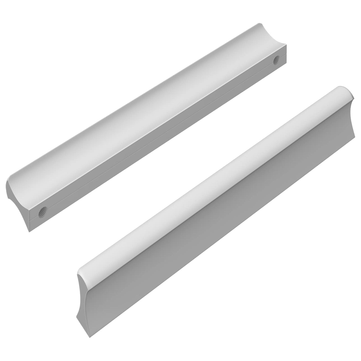 Håndtag Ensfarvet 2 pcs Sølv 105.7 x 7.4 x 15.5 mm Aluminium