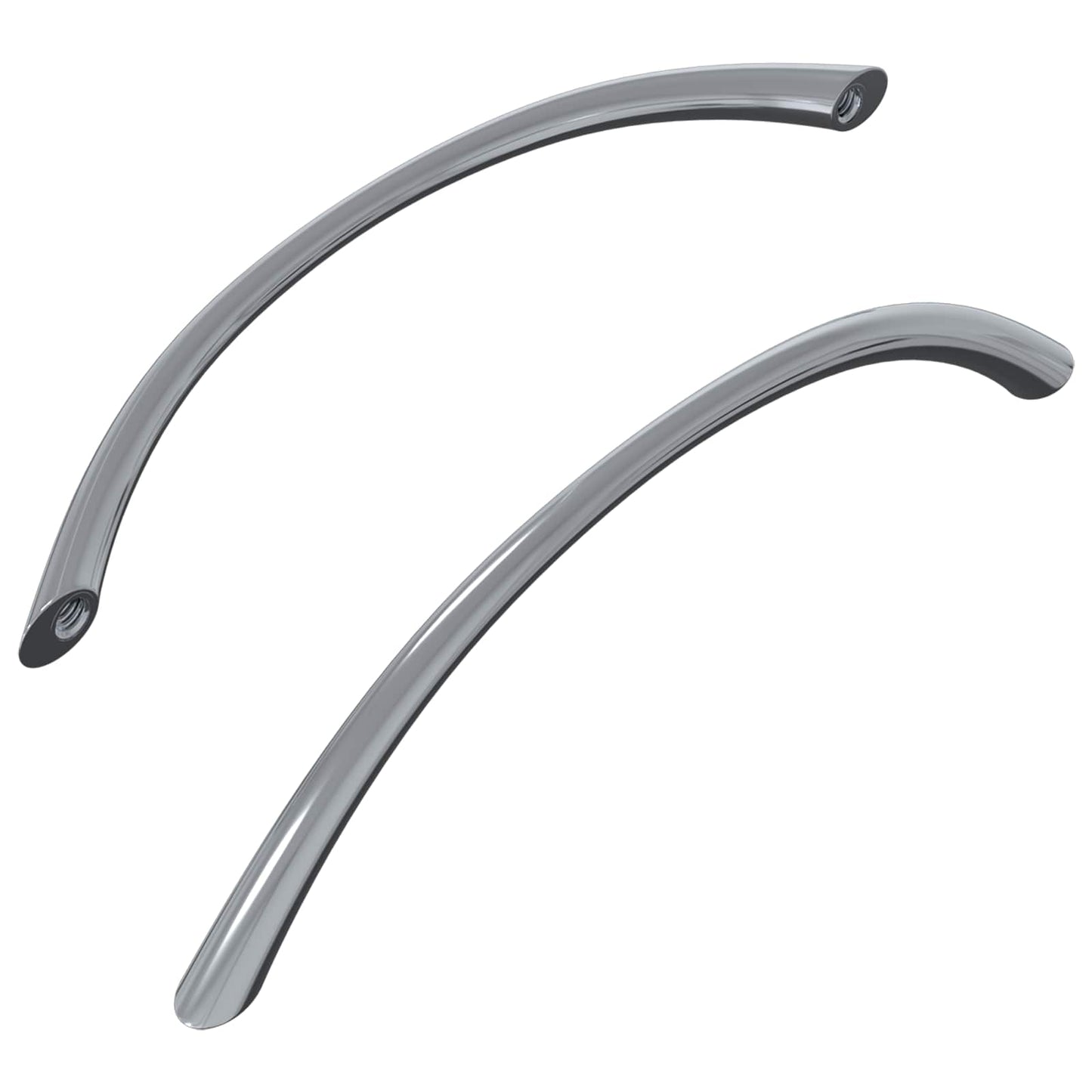 Håndtag 2 pcs Sølv 107 x 3.6 x 23 mm Rustfrit stål