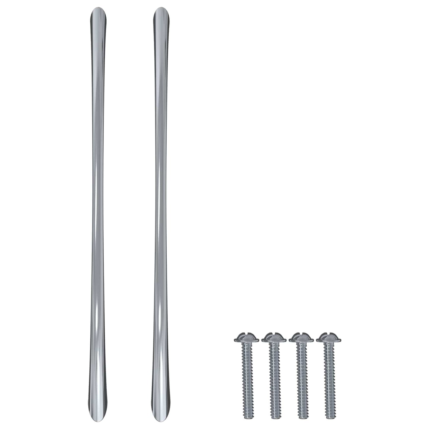 Håndtag 12 pcs Sølv 107 x 3.6 x 23 mm Rustfrit stål