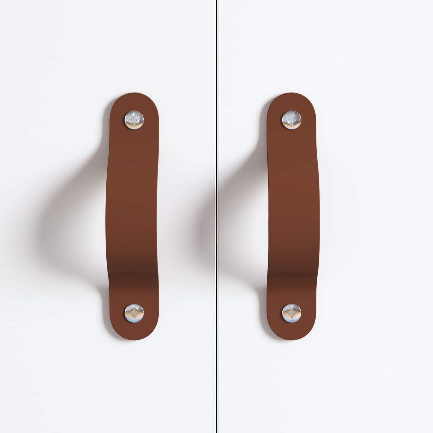 Skab Håndtag 2 pcs Brun 140 x 25 x 2,3 mm PU