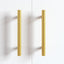 Skab Håndtag 12 pcs Guld 150 mm Rustfrit stål