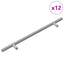 Skab Håndtag 12 pcs Sølv 300 mm Rustfrit stål