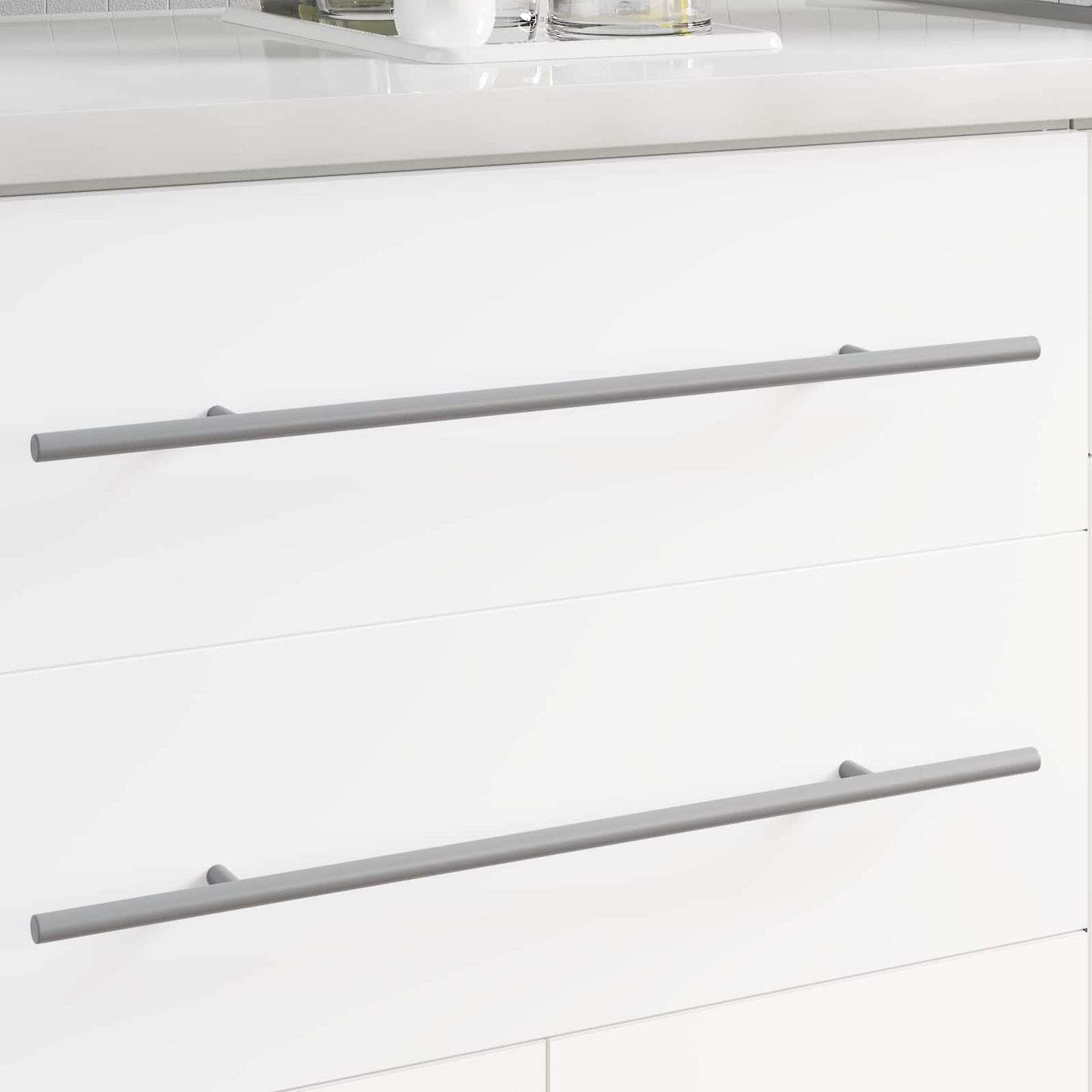 Håndtag 12 pcs Sølv 500 mm Stål