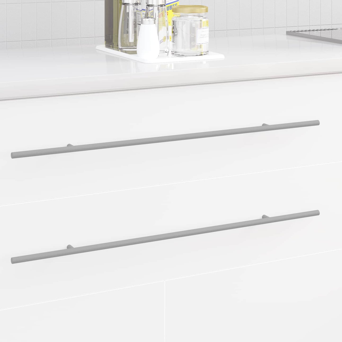Skab Håndtag 12 pcs Sølv 700 mm Rustfrit stål