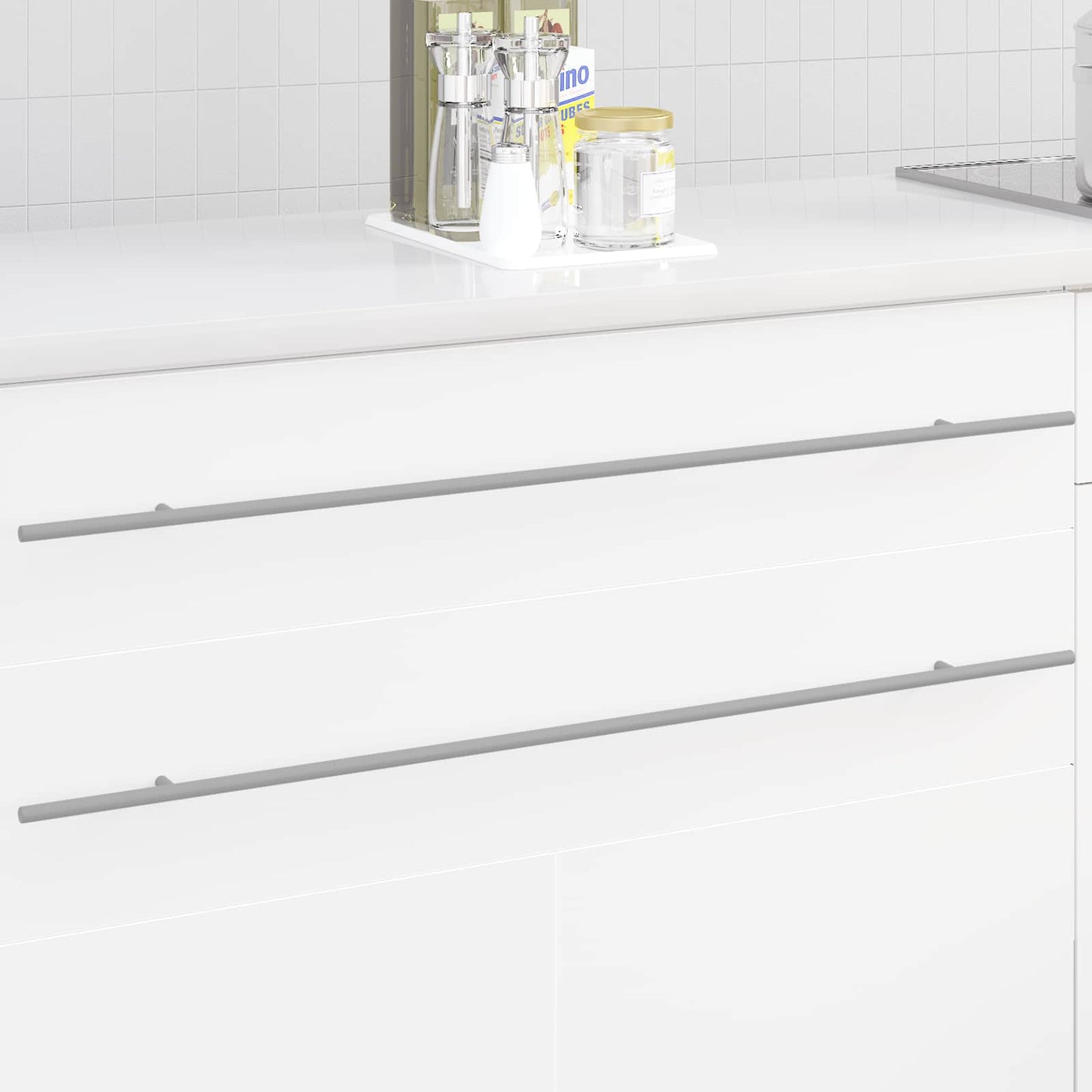 Skab Håndtag 12 pcs Sølv 900 mm Rustfrit stål