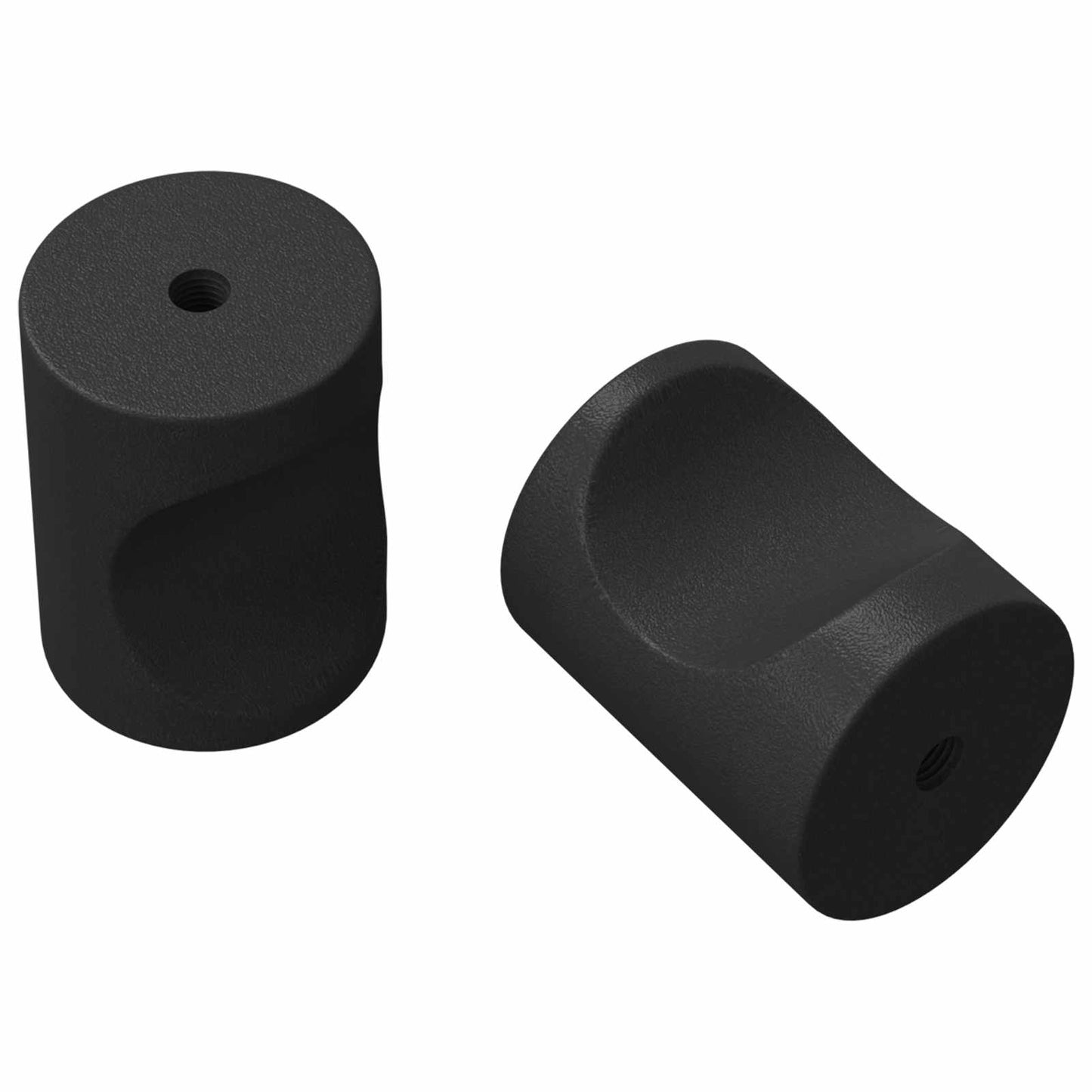 Skabs Knopper 2 pcs Sort M4 x 12 mm Jern