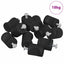 Skabs Knopper 968 pcs Sort Jern