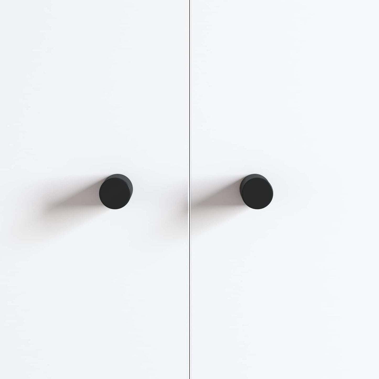 Kabinet Knob 2 pcs Sort 18 x 23 mm Jern