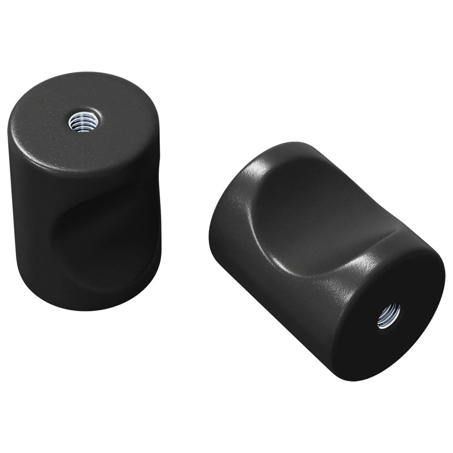 Kabinet Knob 2 pcs Sort 18 x 23 mm Jern