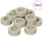 Stol ben gulvbeskyttere 12 pcs Transparent Ø 15 x 16 mm PVC