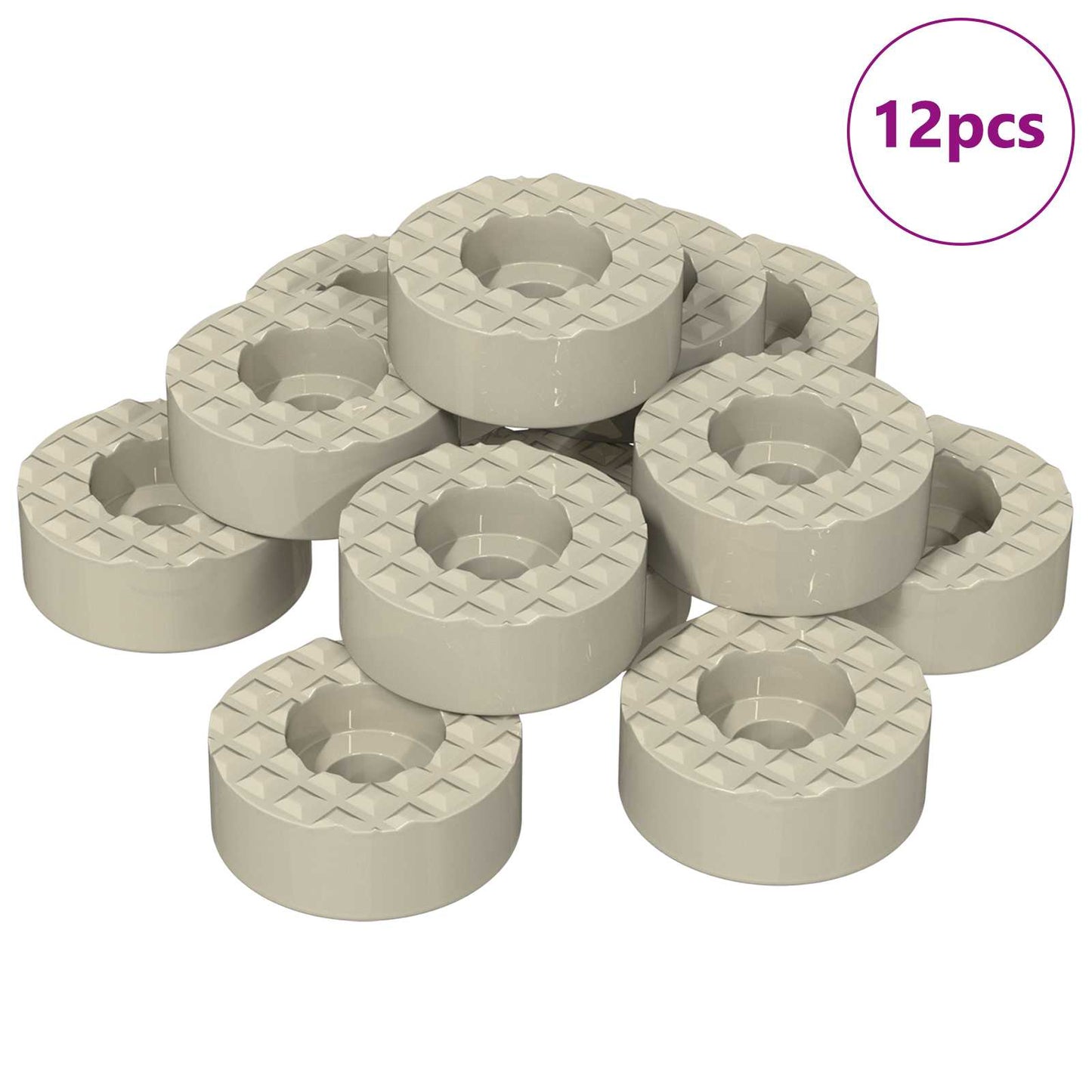 Stol ben gulvbeskyttere 12 pcs Transparent Ø 15 x 16 mm PVC