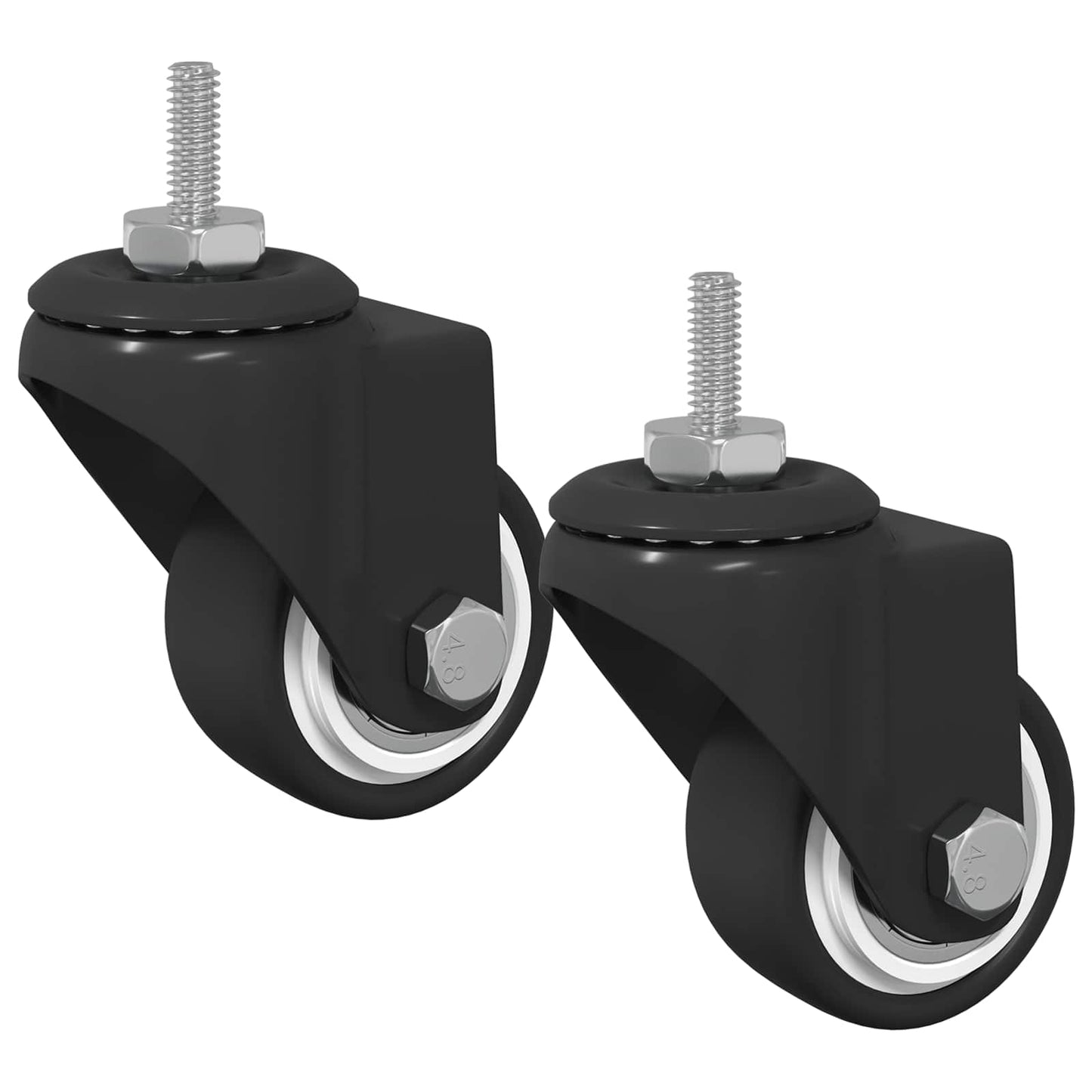 Svinghjul 2 pcs Sort 40,4 x 40,4 x 19,7 mm Jern og nylon
